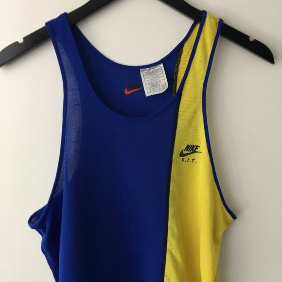 VINTAGE Nike F.i.t.Tank Top 90s Singlet Running XL